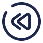Rewind Back Circle SVG Icon